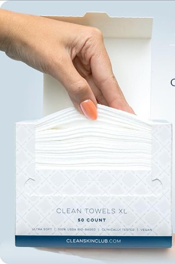 The Clean Skin Club towels are made with vegan, cruelty-free plant-ba<em></em>sed cellulose.