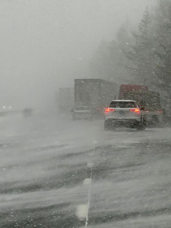 More than 100 vehicles were involved in a pileup on Oregon's I-84 highway on Thursday.