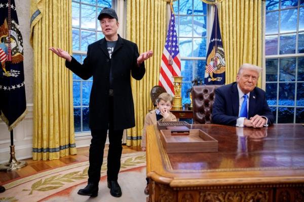 Musk and Trump held a press co<em></em>nference Tuesday in the Oval Office to defend DOGE.